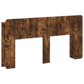 vidaXL Cabecero Con Armario Roble Ahumado Madera De Ingenier&iacute;a Vidaxl