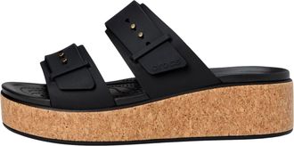 Crocs Womens Crocs Brooklyn Cork Buckle Sandals Black 211252-001