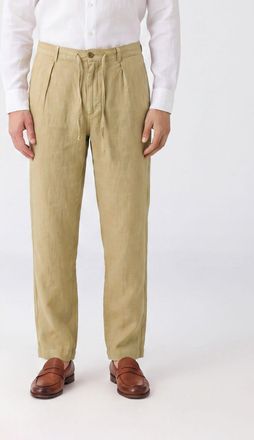 Polo Ralph Lauren Pantaloni slim fit in lino con coulisse in vita