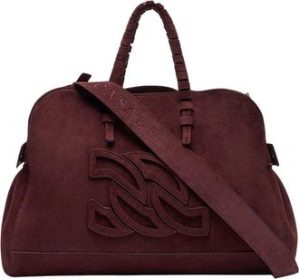 Casadei Park Avenue Velours Tas - Dames - Handtassen - Bruin - ONE Size - Leer - Tassen
