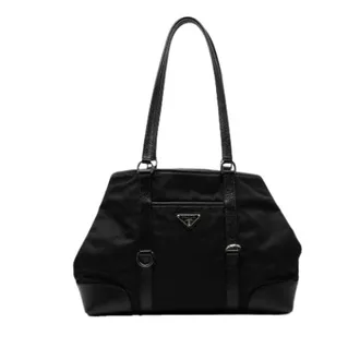 Prada Pre-owned Shoulder Bags, female, Black, Size: ONE SIZE Pre-owned Nylon Tote