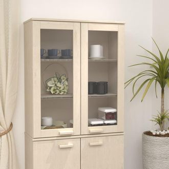 Berkfield Home Top for Highboard HAMAR Honey Brown 85x35x100cm Solid Wood Pine | Size: 85 x 35 x 100 cm