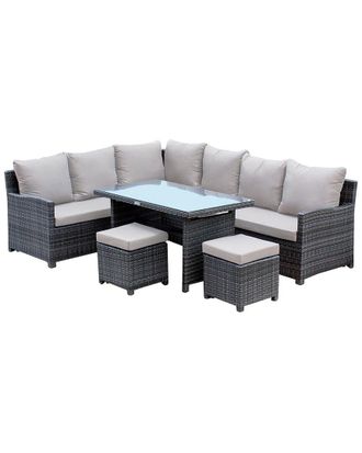 Panama Jack Ultra 5Pc Sectional Dining Set With Cushions