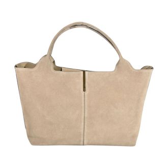 Tod's Tods, Tote Bags, female, Beige, Size: ONE SIZE Ebr Shopping Bag