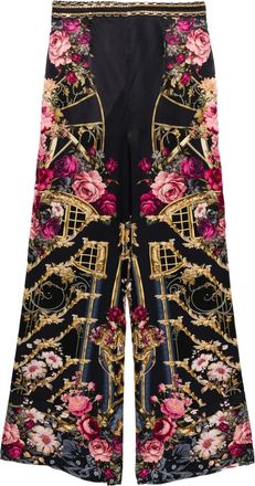 Camilla Pantaloni Ornate On A Plate - Nero