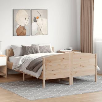 vidaXL Vidaxl - Estructura De Cama Sin Colch&oacute;n Madera De Pino Maciza 120x200 Cm