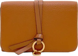 Chlo&eacute; Brown Leather Long Wallet (Bi-Fold) (Pre-Owned)