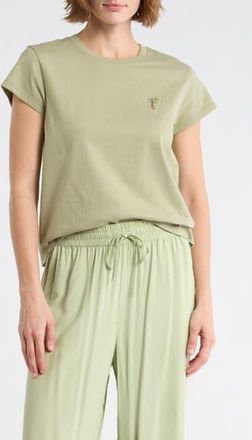 Billabong Palm Embroidered T-Shirt in Pistachio at Nordstrom Rack, Size X-Small