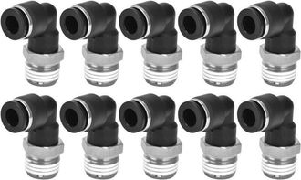 OEM 10 Conectores Neum&aacute;ticos En Forma De L De &Aacute;ngulo Recto Con Rosca Externa, Acoplamientos R&aacute;pidos Para Accesorios De Compresores De Aire