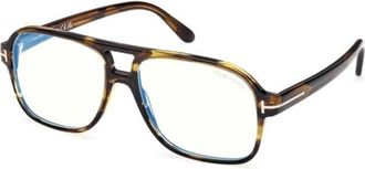 Tom Ford Optical Frame - Heren - Brillen - Veelkleurig - 58 MM - Leer - Accessoires
