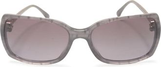 Chanel 2000s CC zonnebril met vierkant montuur - Grijs