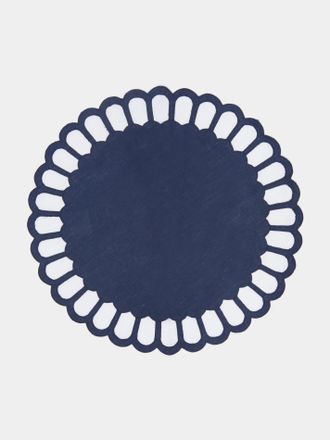Los Encajeros Zurbano Embroidered Linen Placemats (Set of 4)