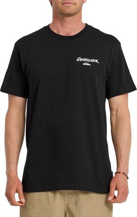 Quiksilver Pipe Dream Cotton Graphic T-Shirt in Black at Nordstrom, Size Medium