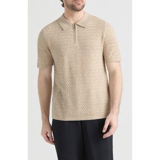 Hunter Lorne Half Zip Polo Sweater in Pumice Stone at Nordstrom Rack, Size X-Large