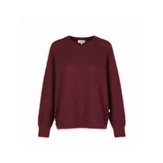 Cycleur de Luxe Espresso Trui - Dames - Ronde hals truien - Rood - L - Truien & Vesten
