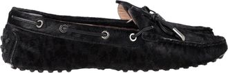 Tod's Tods Gommino Loafers in Black Pony Hair