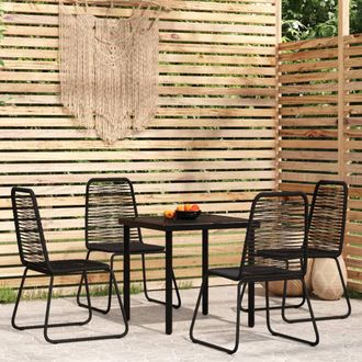 vidaXL 5 Pcs Cominaci&oacute;n Para Negro Garder