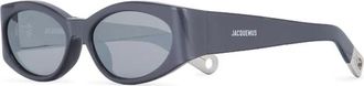 Jacquemus Les Lunettes Ovalo - Heren - Zonnebrillen - Grijs - ONE Size - Accessoires