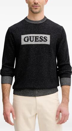 Guess Co Maglione con decorazione logo - Nero