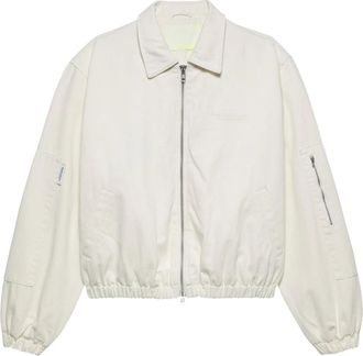 New Amsterdam Surf Association Gewatteerde Denim Jas - Heren - Bomber jackets - Wit - M - Denim - Jassen