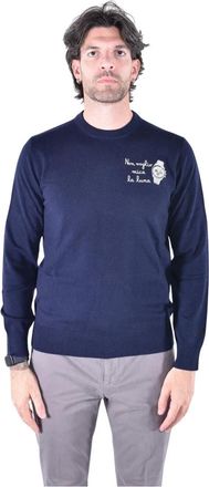 MC2 Saint Barth Maglione Girocollo Heron Light - - Knitwear - Uomo - Blu - XL