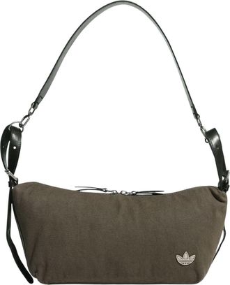 adidas (WMNS) adidas Buckle Crossbody Bag with Cotton Cargo Brown Black KT0864