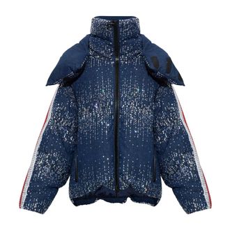 Dsquared2 Chaqueta de plum&oacute;n de mezclilla bordada Snowball - Jackets - Hombre - Azul - M