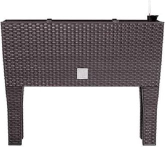 Prosperplast Zanvic - Jardinera C/patas Mod. Rato Jh 600. C/autorriego 60x25x46cm, Chocolate