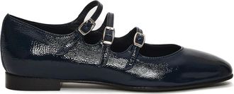 Carel Ballerinas, female, Blue, Size: 6 US Blue Patent Mary Jane Ballerinas