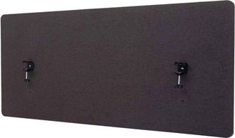 Hhg Nunca Usado] Separador Ac&uacute;stico De Escritorio Hhg 943, Mampara De Privacidad Para Escritorio, Doble Pared De Tela/textil, 60x140cm Marr&oacute;n-gris