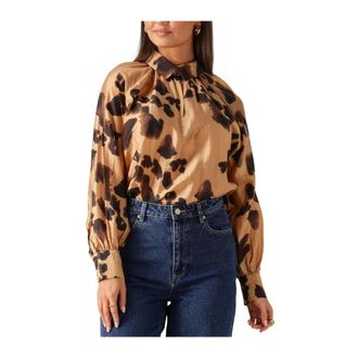 Moss Copenhagen Overhemden, Dames, Veelkleurig, S, Mschnilla Romina Top AOP