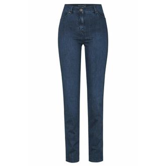 Toni Slim Fit Donkerblauwe Stretch Jeans - Dames - Jeans - Blauw - Maat: W24 Denim
