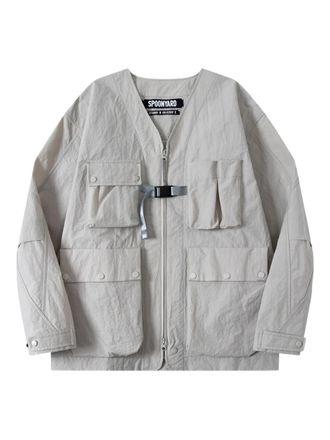 SPOONYARD V-neck 3D jacket - Grey