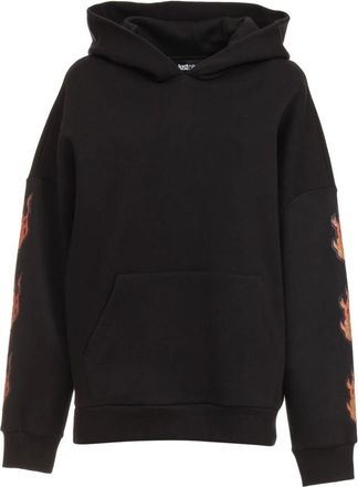 Roberto Cavalli 81Paie05 Cf102 Sweatshirt - Dames - Sweatshirts & Hoodies - Zwart - Maat: XS Katoen