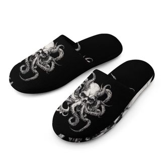 Generic Goat Octopuss Horns Tentacles Mens House Slippers Slip Indoor Slipper On Shoes Warm Outdoor
