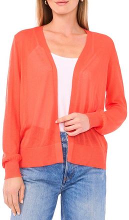 Vince Camuto Tissue Knit Cardigan in Carrot Juice at Nordstrom Rack, Size X-Small
