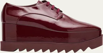 Stella McCartney Elyse Patent Alter Platform Sneaker Loafers