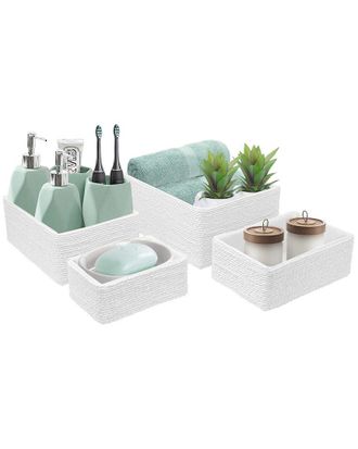 Sorbus Set Of 4 Woven Rope Baskets