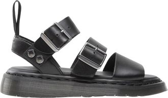 Dr. Martens Leren Band Sandaal Rubberen Zool - Heren - Sandalen - Zwart - 42 EU - Schoenen