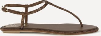 Rene Caovilla Diana Sandals with crystals Female 36