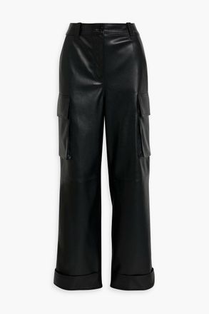Stand Studio Faux leather cargo pants - Black - FR 34