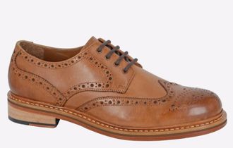 Woodland Brisbane Gibson Brogue Mens - Brown - Size UK 10