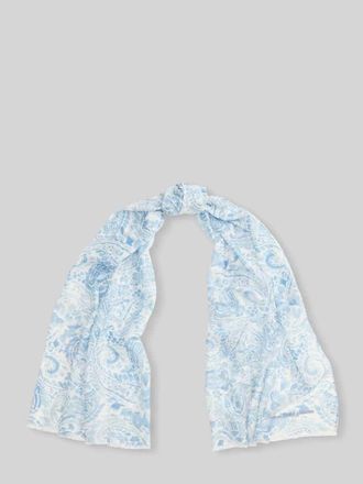 Lauren Ralph Lauren Schal aus Baumwoll-Mix in Blau, Gr&ouml;&szlig;e 1