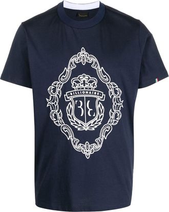 Billionaire Boys Club logo-embroidered short-sleeve T-shirt - men - Cotton - XXXXL - Blue