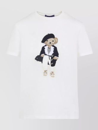 Ralph Lauren Collection short sleeve crew neck bear graphic t-shirt