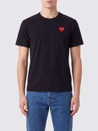 Comme Des Gar&ccedil;ons T-shirt girocollo in cotone con logo ricamato