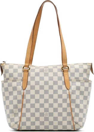 Louis Vuitton Pre-owned Womens Neverfull Tote Bag - Light Grey Textile - One Size