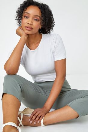 Roman Cropped Stretch Trouser