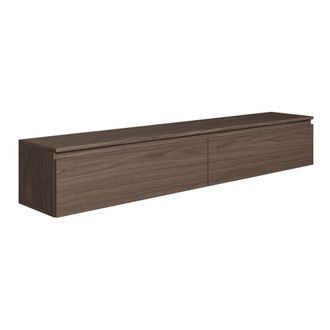 Selsey Selsey - Bemmi -mueble De Tv Suspendido Con 2 Puertas -175 Cm -nogal De Wisconsin