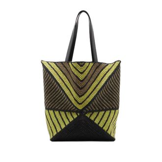 Loewe Pre-owned Loewe Raffia Puzzle Fold Tote XL Ladies 7PTLGIZSCVWKZNFZ